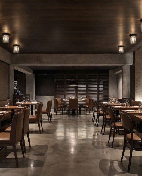 nowoczesna lampa sufitowa czarna z dekoracyjnym szkłem do restauracji elegancka forma Lampit Deni