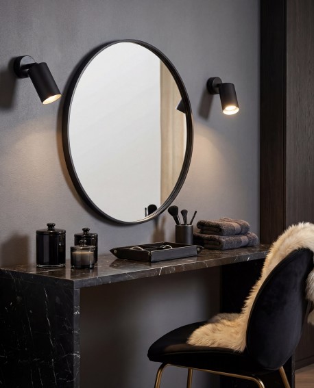 nowoczesny kinkiet ścienny w matowej czerni Lampit minimalistyczny design pasujący do wnętrz loft i modern