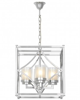 LAMPA WISZĄCA LOFT CHROMOWANA QUADRATO