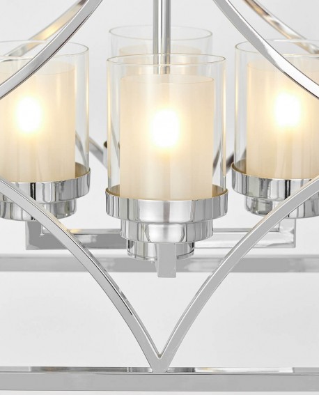 LAMPA WISZĄCA LOFT CHROMOWANA QUADRATO