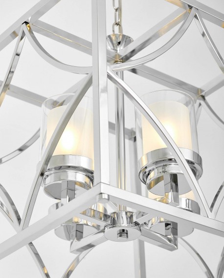 LAMPA WISZĄCA LOFT CHROMOWANA QUADRATO