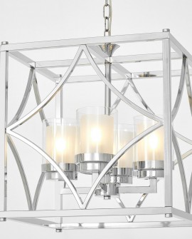 LAMPA WISZĄCA LOFT CHROMOWANA QUADRATO