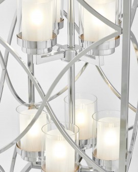 LAMPA WISZĄCA LOFT CHROMOWANA QUADRATO DUO