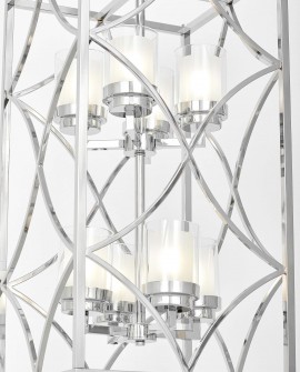 LAMPA WISZĄCA LOFT CHROMOWANA QUADRATO DUO