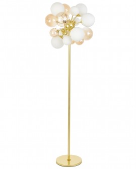 NOWOCZESNA LAMPA STOJĄCA PODŁOGOWA KLASYCZNE ZŁOTO GALAKSIDA