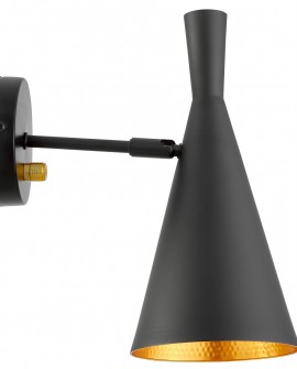 LAMPA ŚCIENNA KINKIET LOFTOWY CZARNY FOGGI W1