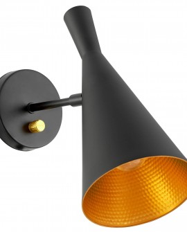 LAMPA ŚCIENNA KINKIET LOFTOWY CZARNY FOGGI W1