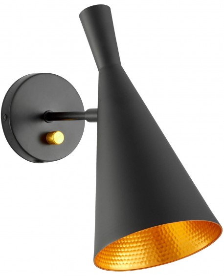 LAMPA ŚCIENNA KINKIET LOFTOWY CZARNY FOGGI W1