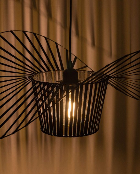 LAMPA WISZĄCA DESIGNERSKA CZARNA SOMBRERO D60