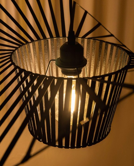 LAMPA WISZĄCA DESIGNERSKA CZARNA FIONA D60