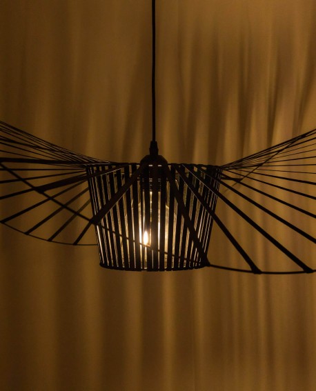 LAMPA WISZĄCA DESIGNERSKA CZARNA SOMBRERO D80