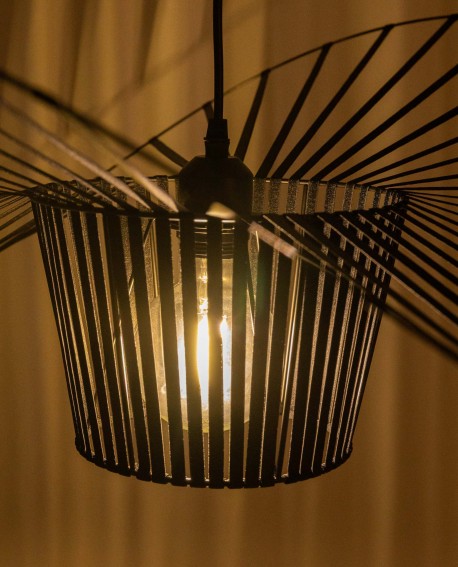 LAMPA WISZĄCA DESIGNERSKA CZARNA SOMBRERO D80