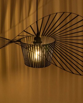 LAMPA WISZĄCA DESIGNERSKA CZARNA SOMBRERO D80
