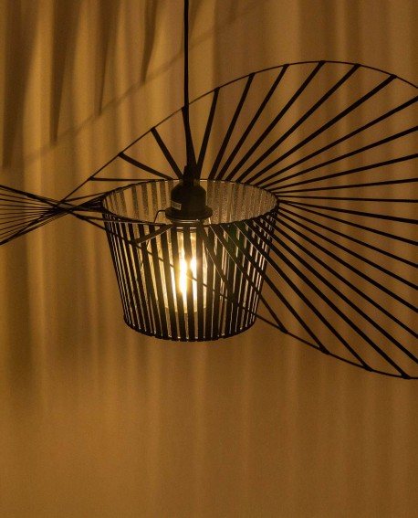 LAMPA WISZĄCA DESIGNERSKA CZARNA SOMBRERO D80