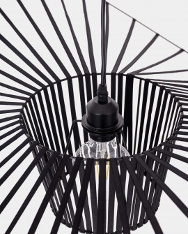 LAMPA WISZĄCA DESIGNERSKA CZARNA FIONA D100