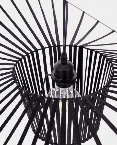 LAMPA WISZĄCA DESIGNERSKA CZARNA SOMBRERO D100