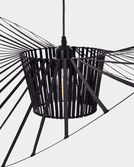 LAMPA WISZĄCA DESIGNERSKA CZARNA SOMBRERO D100