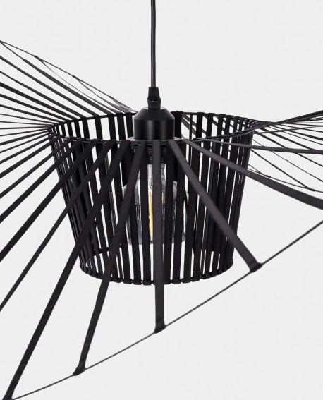 LAMPA WISZĄCA DESIGNERSKA CZARNA FIONA D100