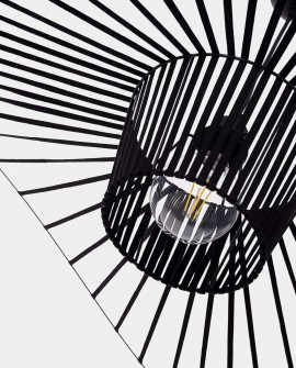 LAMPA WISZĄCA DESIGNERSKA CZARNA SOMBRERO D100