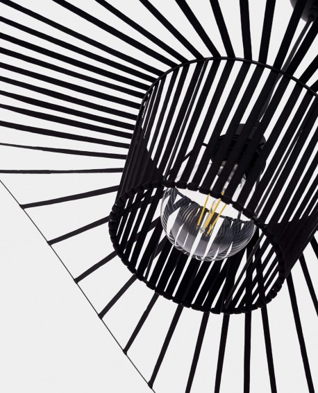 LAMPA WISZĄCA DESIGNERSKA CZARNA FIONA D100