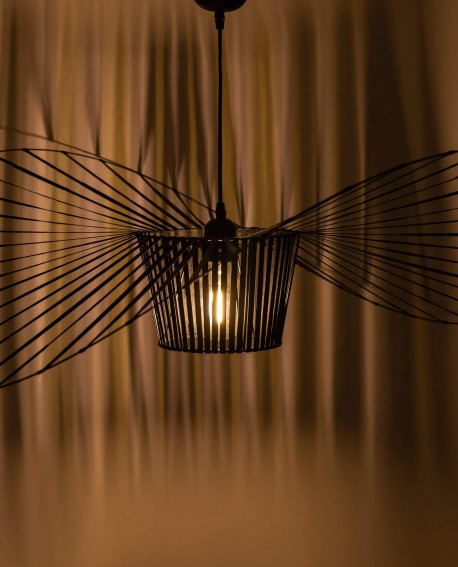 LAMPA WISZĄCA DESIGNERSKA CZARNA FIONA D100