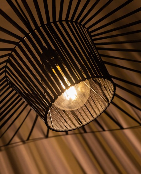 LAMPA WISZĄCA DESIGNERSKA CZARNA SOMBRERO D100