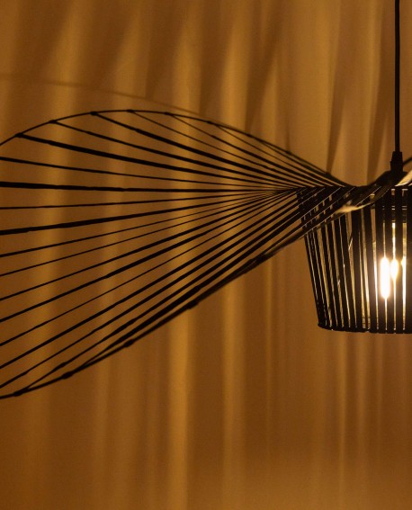 LAMPA WISZĄCA DESIGNERSKA CZARNA FIONA D120