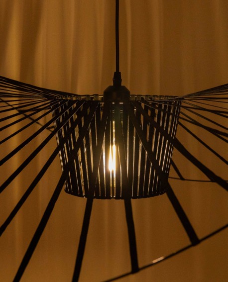 LAMPA WISZĄCA DESIGNERSKA CZARNA FIONA D120