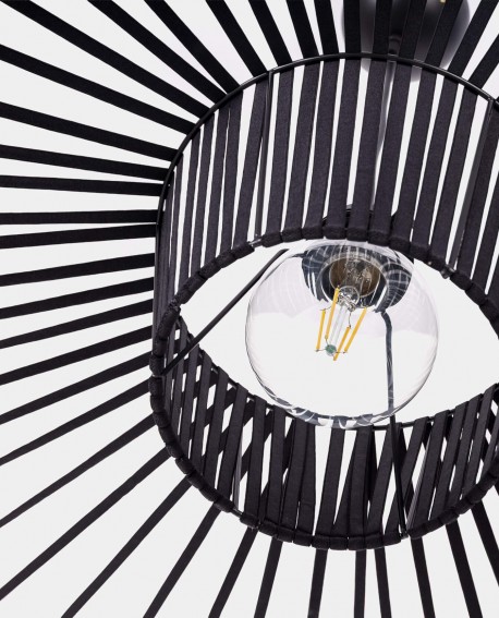 LAMPA WISZĄCA DESIGNERSKA CZARNA SOMBRERO D120