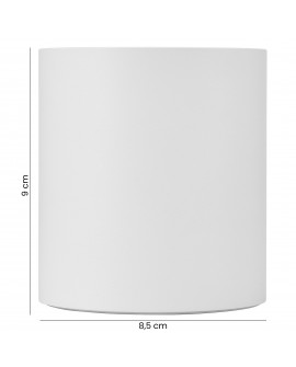 oprawa natynkowa spot Tuba biała Nuri W1 od Lampit w cylindrycznym kształcie, wysokość 9 cm, średnica 8,5 cm