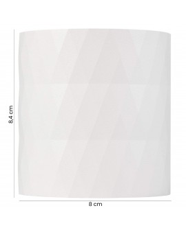 oprawa natynkowa spot Tigo W1 w białym kolorze z diamentowym wzorem o wymiarach 8 cm x 8,4 cm idealna do nowoczesnych wnętrz