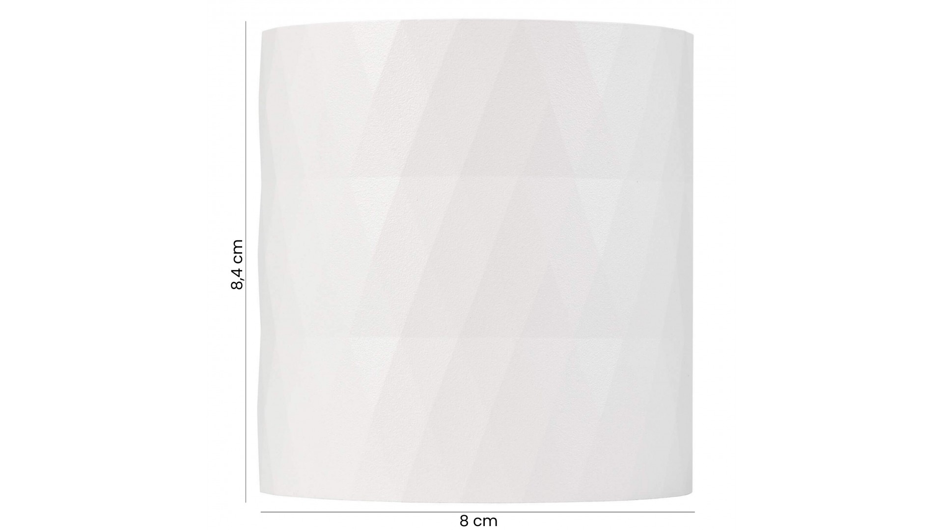 oprawa natynkowa spot Tigo W1 w białym kolorze z diamentowym wzorem o wymiarach 8 cm x 8,4 cm idealna do nowoczesnych wnętrz