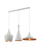 POTRÓJNA LAMPA WISZĄCA LOFT BIAŁA FOGGI TRIO