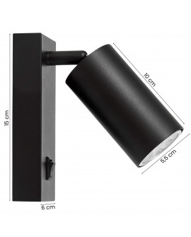 kinkiet ścienny Neo Pro od producenta Lampit o wysokości 15 cm z możliwością regulacji kierunku świecenia