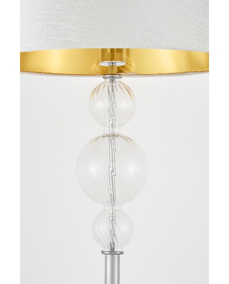 LAMPA STOJĄCA PODŁOGOWA SREBRNA MURANEO