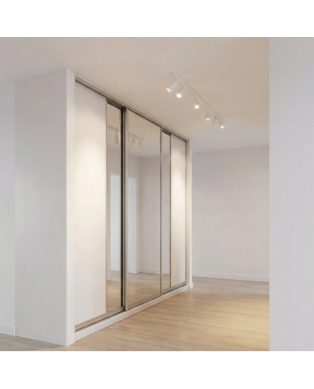 marka lampit biała lampa sufitowa spot LED z sześcioma regulowanymi tubami na długiej listwie model Neo W6