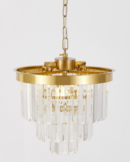 NOWOCZESNY ŻYRANDOL KRYSZTAŁOWY CZARNY CAPRIA D30