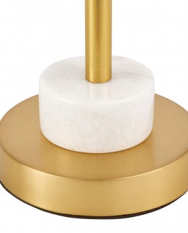 GLAMOUR LAMPA NOCNA Z MARMUREM BIAŁA AZZARIA