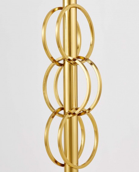 GLAMOUR LAMPA NOCNA Z MARMUREM BIAŁA AZZARIA