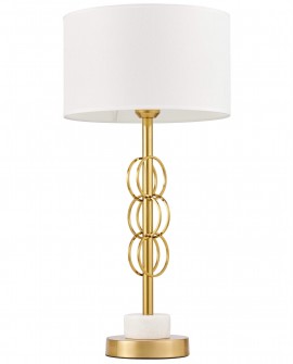 GLAMOUR LAMPA NOCNA Z MARMUREM BIAŁA AZZARIA