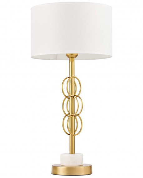 GLAMOUR LAMPA NOCNA Z MARMUREM BIAŁA AZZARIA