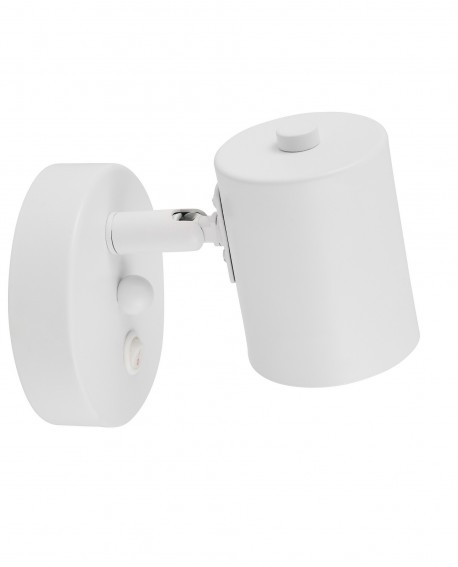 LAMPA ŚCIENNA KINKIET NOWOCZESNY BIAŁY DORA W1