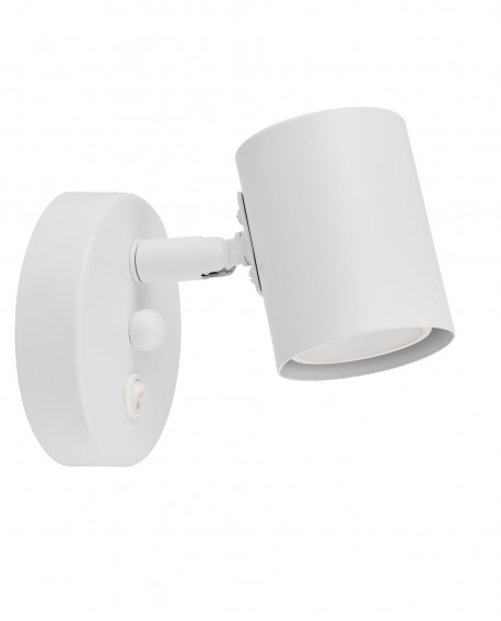 LAMPA ŚCIENNA KINKIET NOWOCZESNY BIAŁY DORA W1