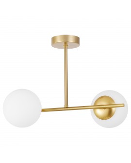 NOWOCZESNA LAMPA SUFITOWA WISZĄCA SZCZOTKOWANE ZŁOTO LEDO W2