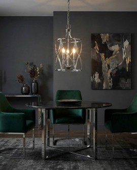 LAMPA SUFITOWA ART DECO CHROMOWANA ELMONT W3