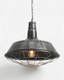 LAMPA WISZĄCA INDUSTRIALNA LOFT STARE SREBRO ARIGIO D45