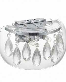 LAMPA ŚCIENNA KINKIET NOWOCZESNY TOSSO CLEAR W1