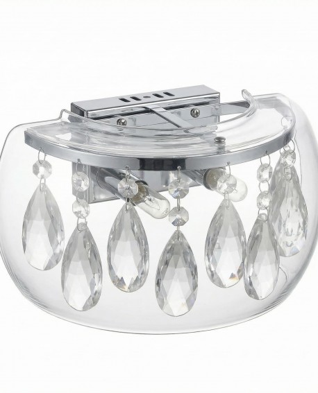 LAMPA ŚCIENNA KINKIET NOWOCZESNY TOSSO CLEAR W1