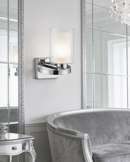 LAMPA ŚCIENNA KINKIET LOFT CHROMOWANY SANTINI W1