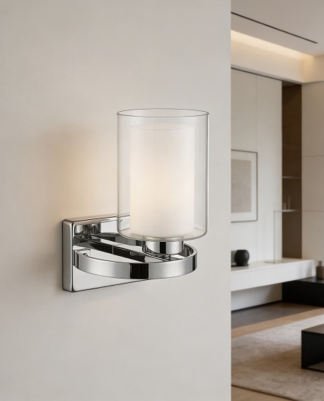 LAMPA ŚCIENNA KINKIET LOFT CHROMOWANY SANTINI W1